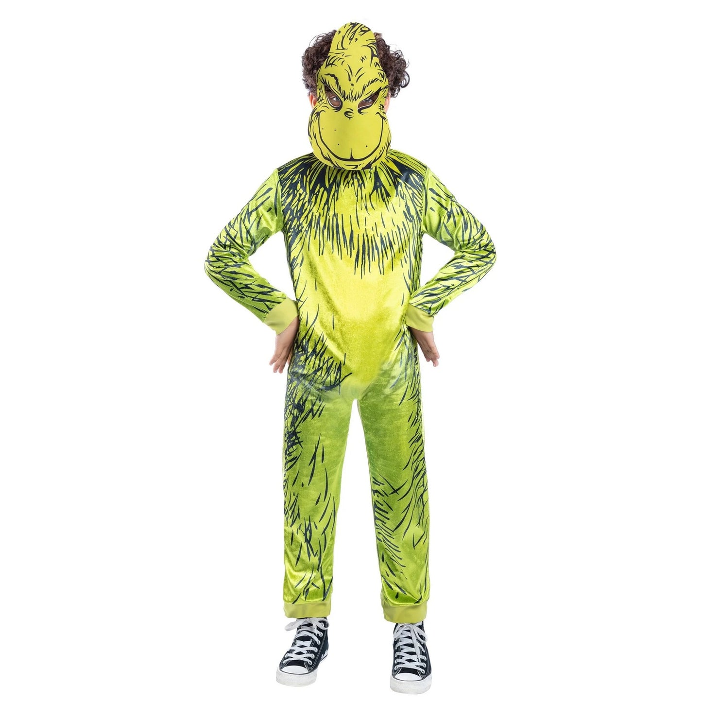 Yellow - Front - The Grinch Childrens-Kids Costume Set