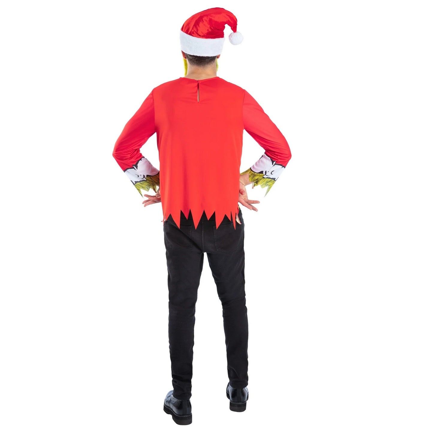 Red - Back - The Grinch Unisex Adult Santa Costume Set