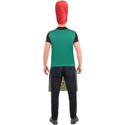Green - Back - Peperami Unisex Adult Animal Break Out Costume Set