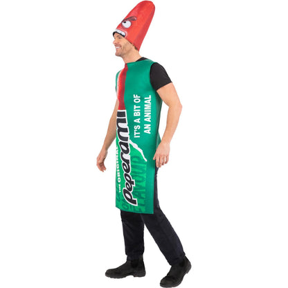 Green - Side - Peperami Unisex Adult Animal Break Out Costume Set