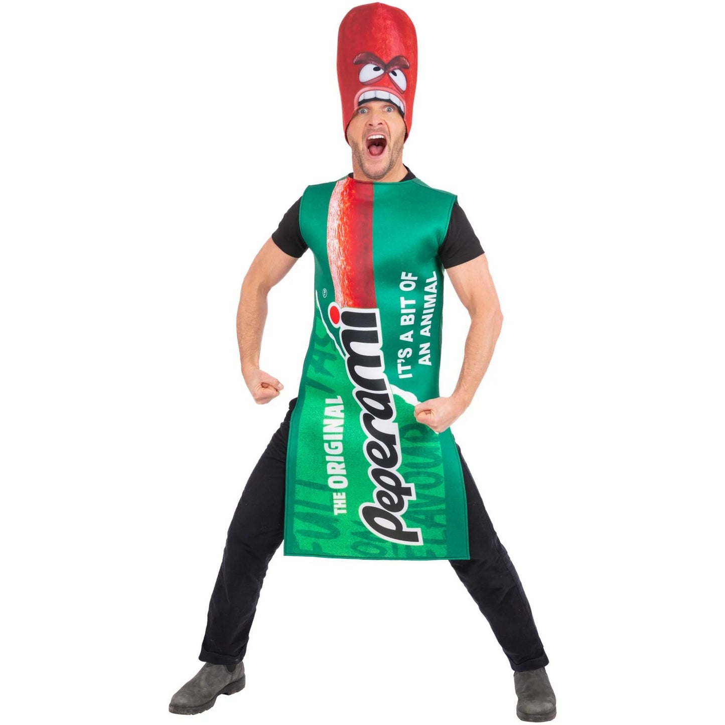Green - Lifestyle - Peperami Unisex Adult Animal Break Out Costume Set