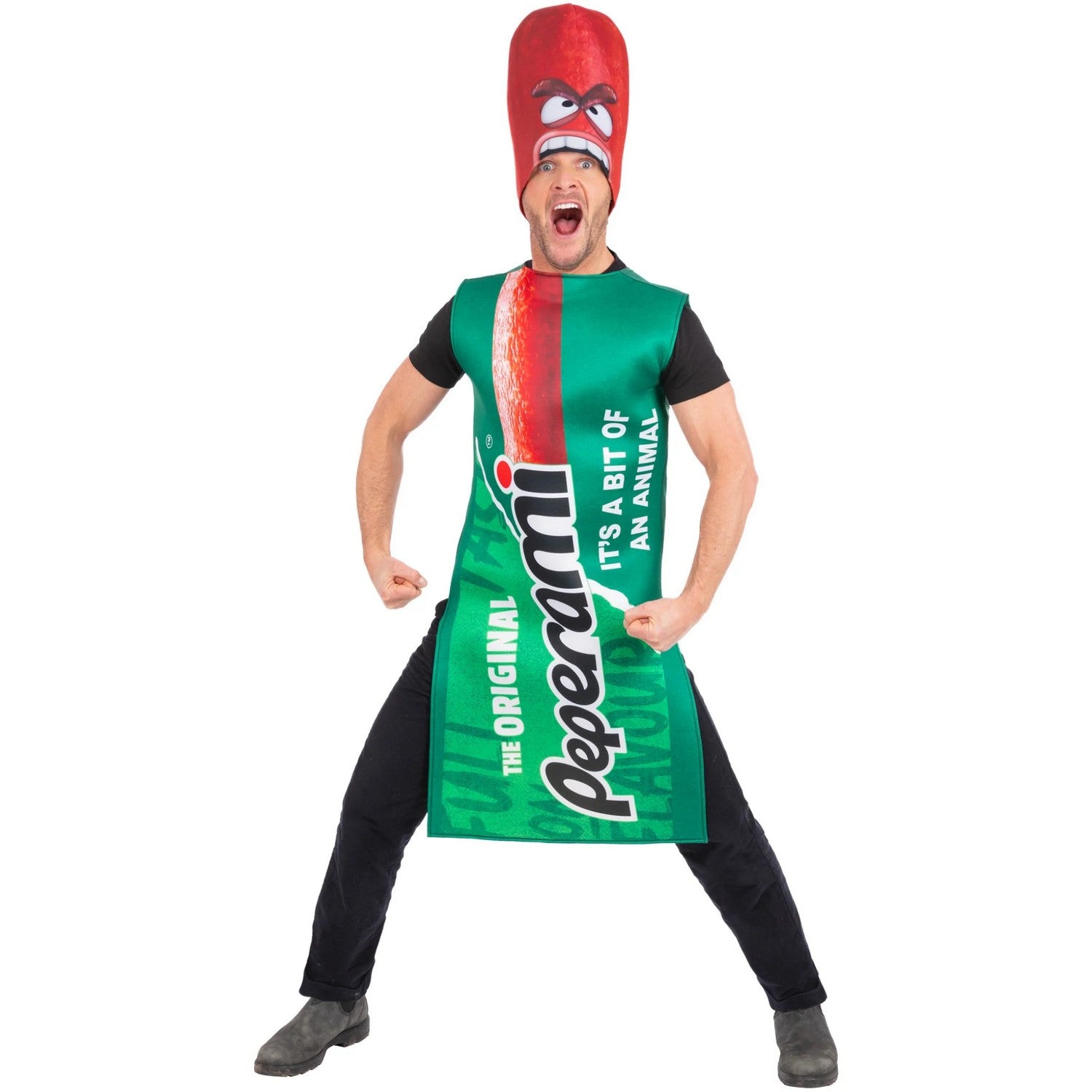 Green - Lifestyle - Peperami Unisex Adult Animal Break Out Costume Set