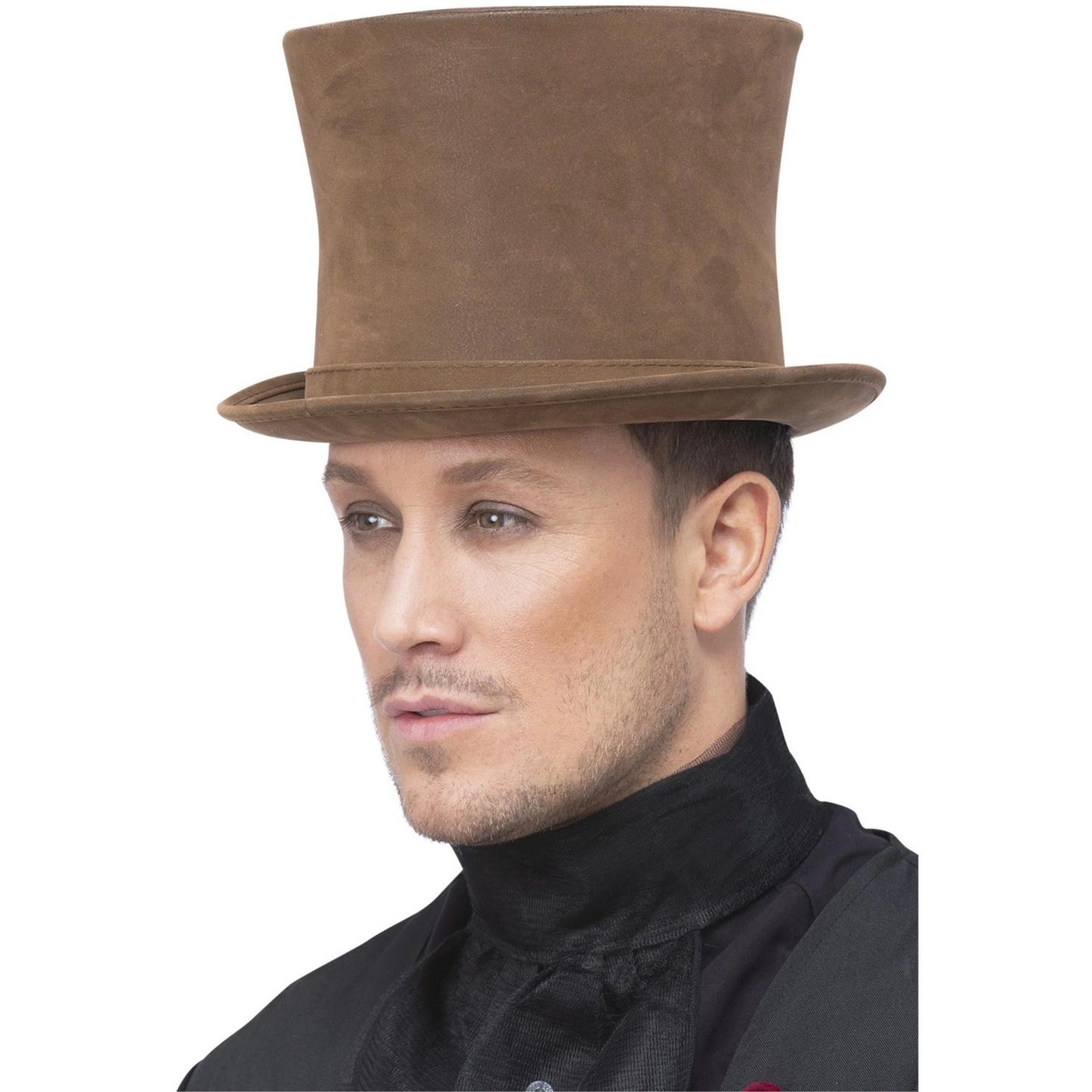 Brown - Front - Smiffys Deluxe Authentic Victorian Costume Hat