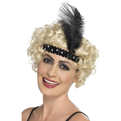 Black - Front - Smiffys Flapper Costume Headwear