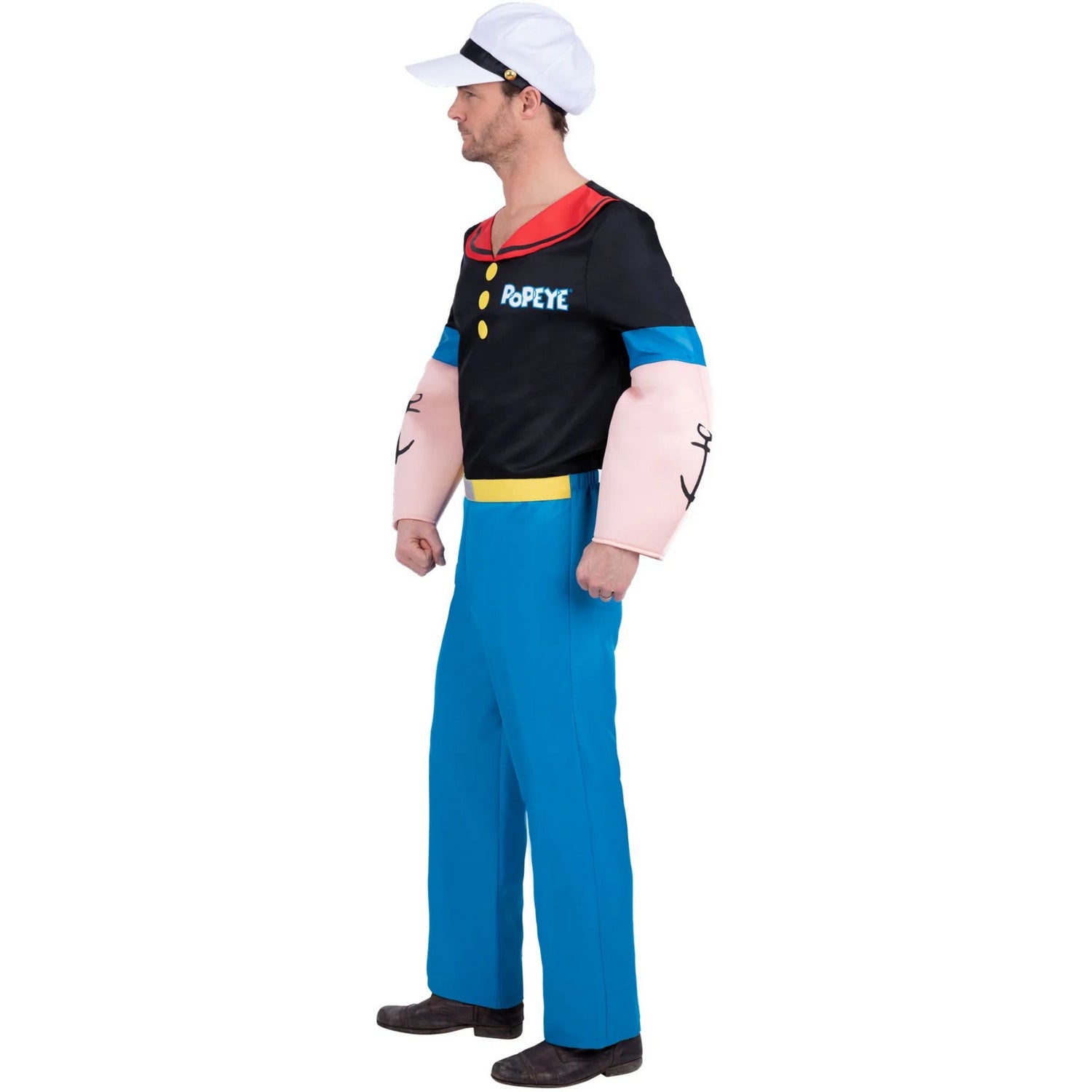 Black-Blue - Side - Popeye Mens Costume