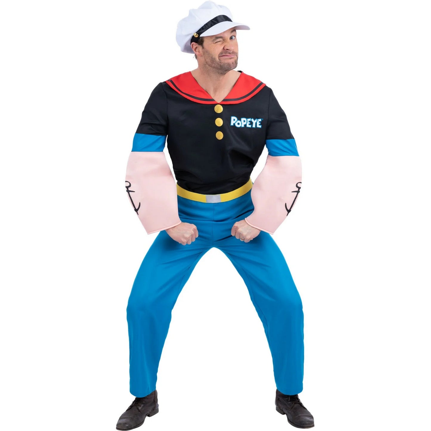 Black-Blue - Front - Popeye Mens Costume
