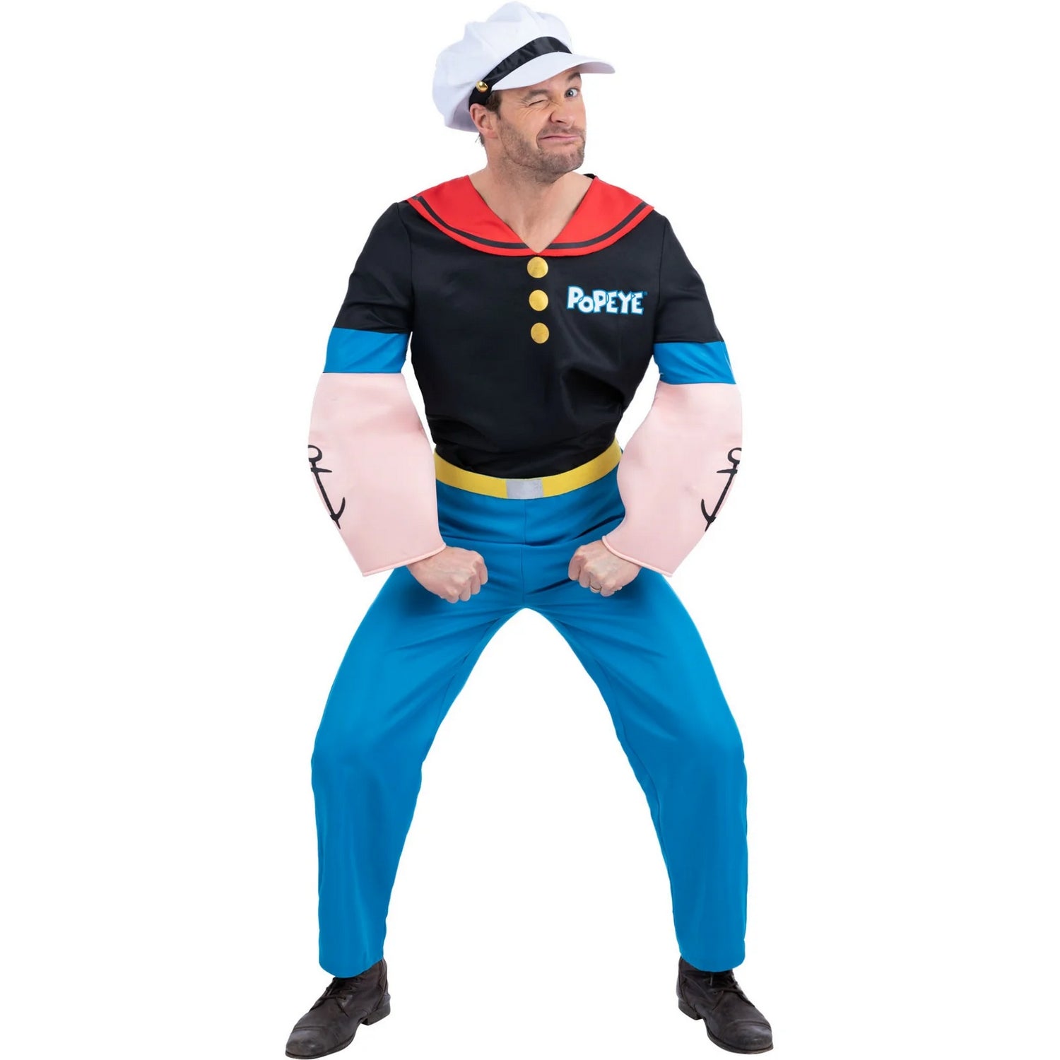 Black-Blue - Front - Popeye Mens Costume