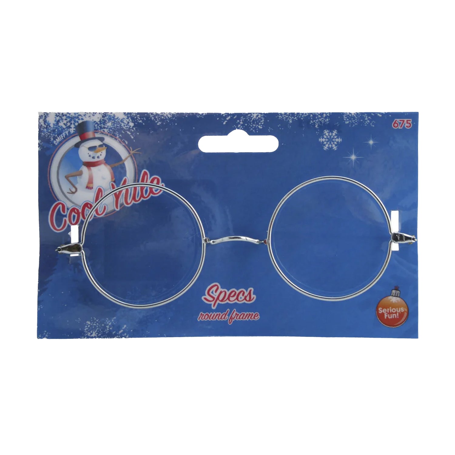 Silver - Front - Smiffys Santa Claus Christmas Party Glasses