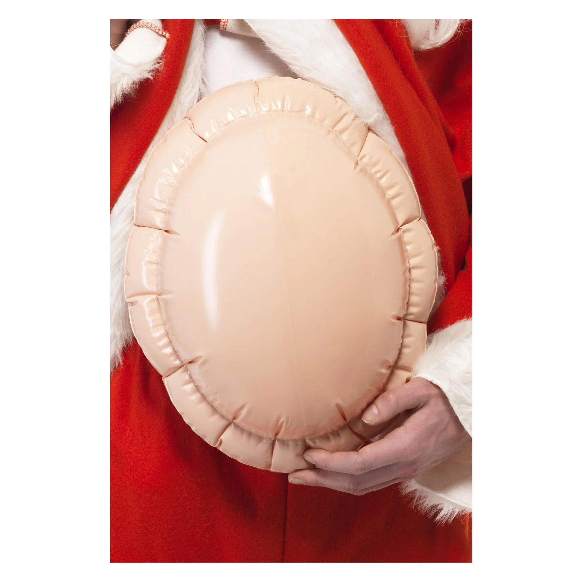 Beige - Back - Smiffys Santa Claus Christmas Belly Pad