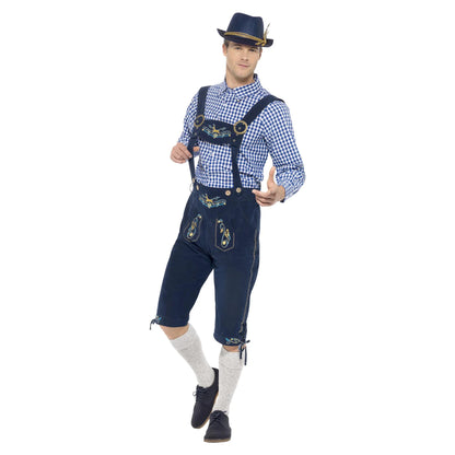 Navy-Blue-White - Lifestyle - Smiffys Mens Deluxe Traditional Rutger Bavarian Costume