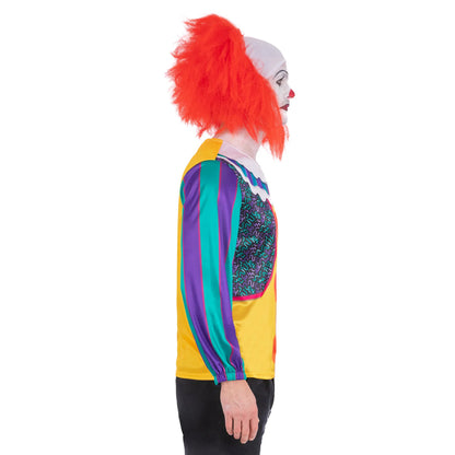 Multicoloured - Side - IT Classic Unisex Adult Pennywise Costume Top