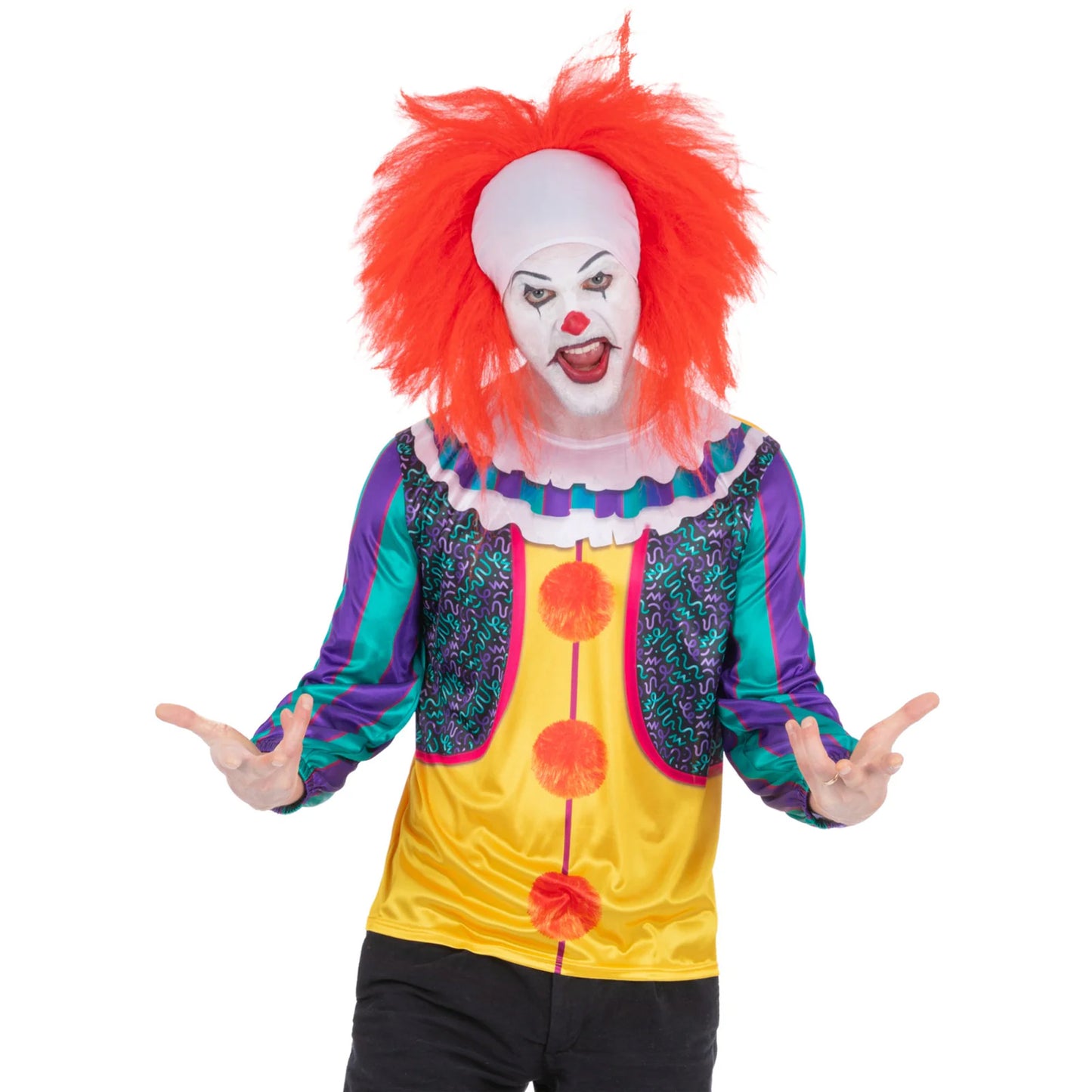Multicoloured - Lifestyle - IT Classic Unisex Adult Pennywise Costume Top