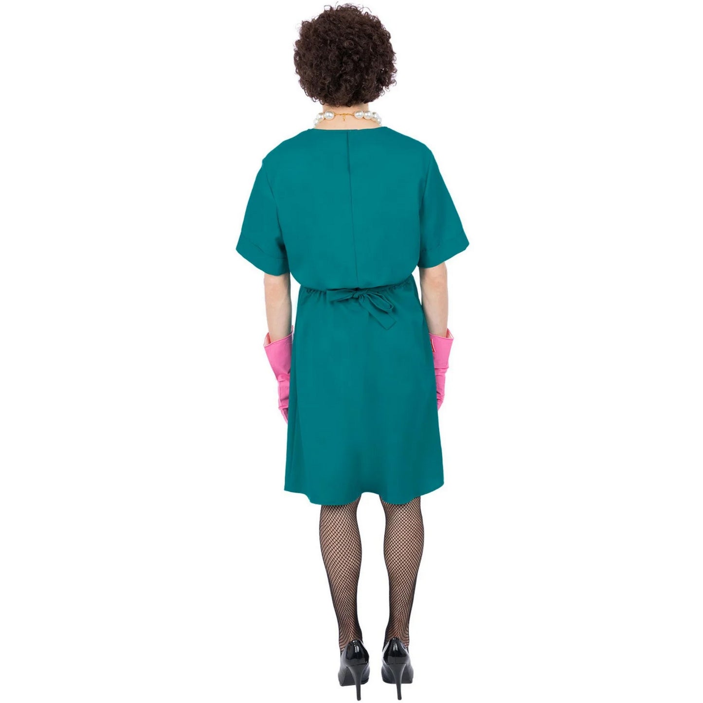 Green-Pink-White - Back - The Rocky Horror Picture Show Mens Frank-N-Furter Surgeon Costume Dress