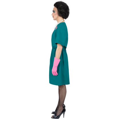 Green-Pink-White - Side - The Rocky Horror Picture Show Mens Frank-N-Furter Surgeon Costume Dress