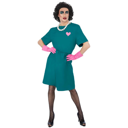 Green-Pink-White - Front - The Rocky Horror Picture Show Mens Frank-N-Furter Surgeon Costume Dress