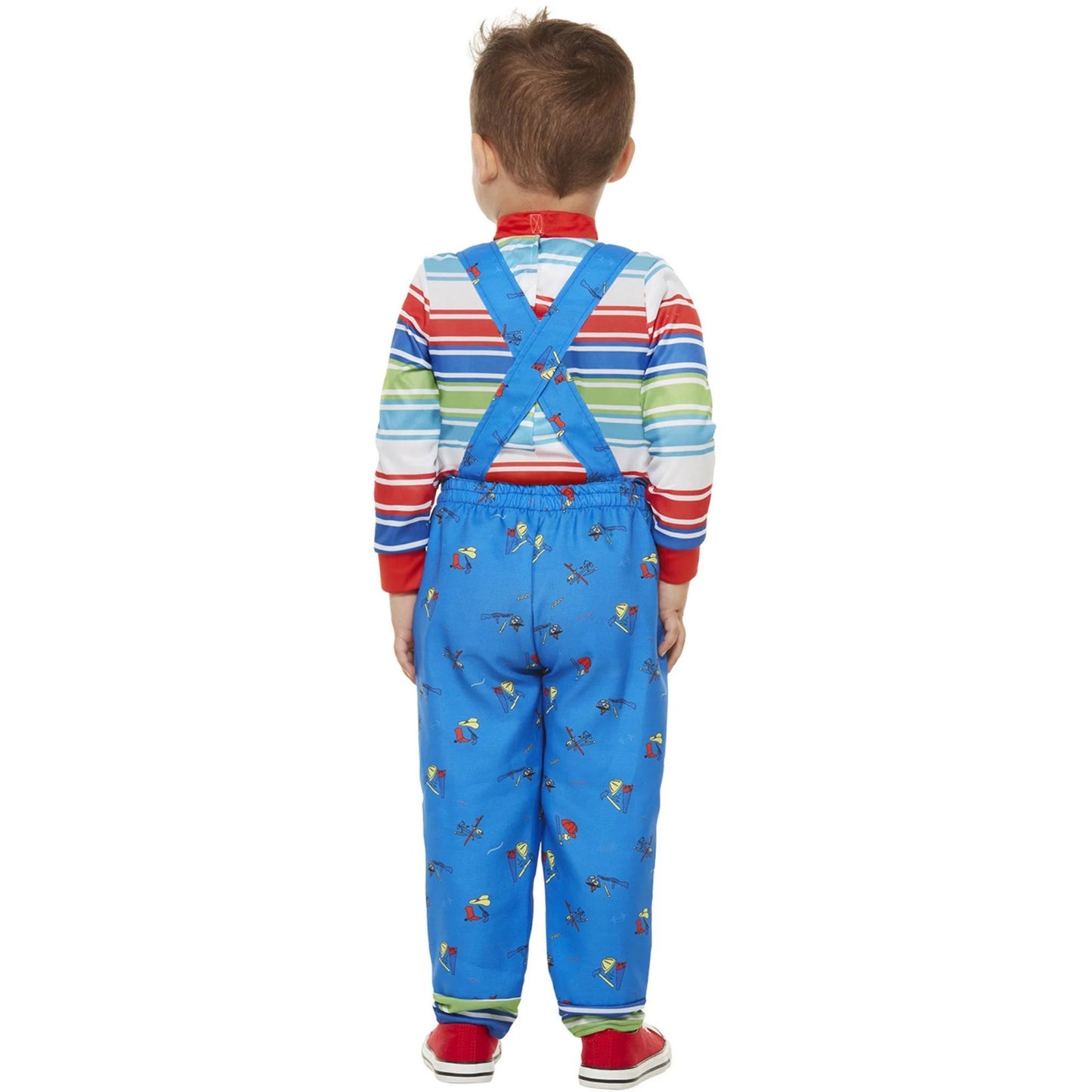 Blue-Multicoloured - Back - Chucky Baby Costume