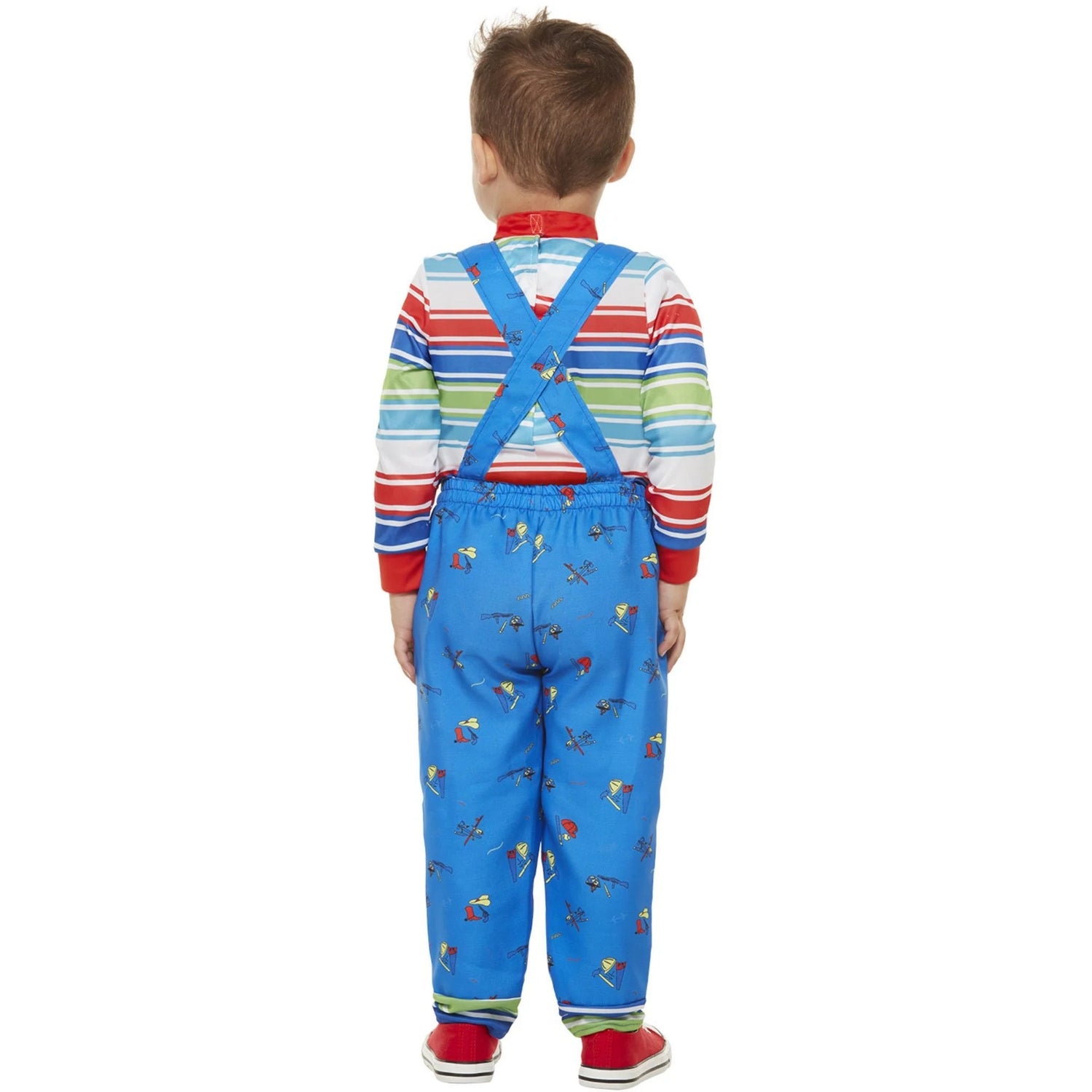 Blue-Multicoloured - Back - Chucky Baby Costume