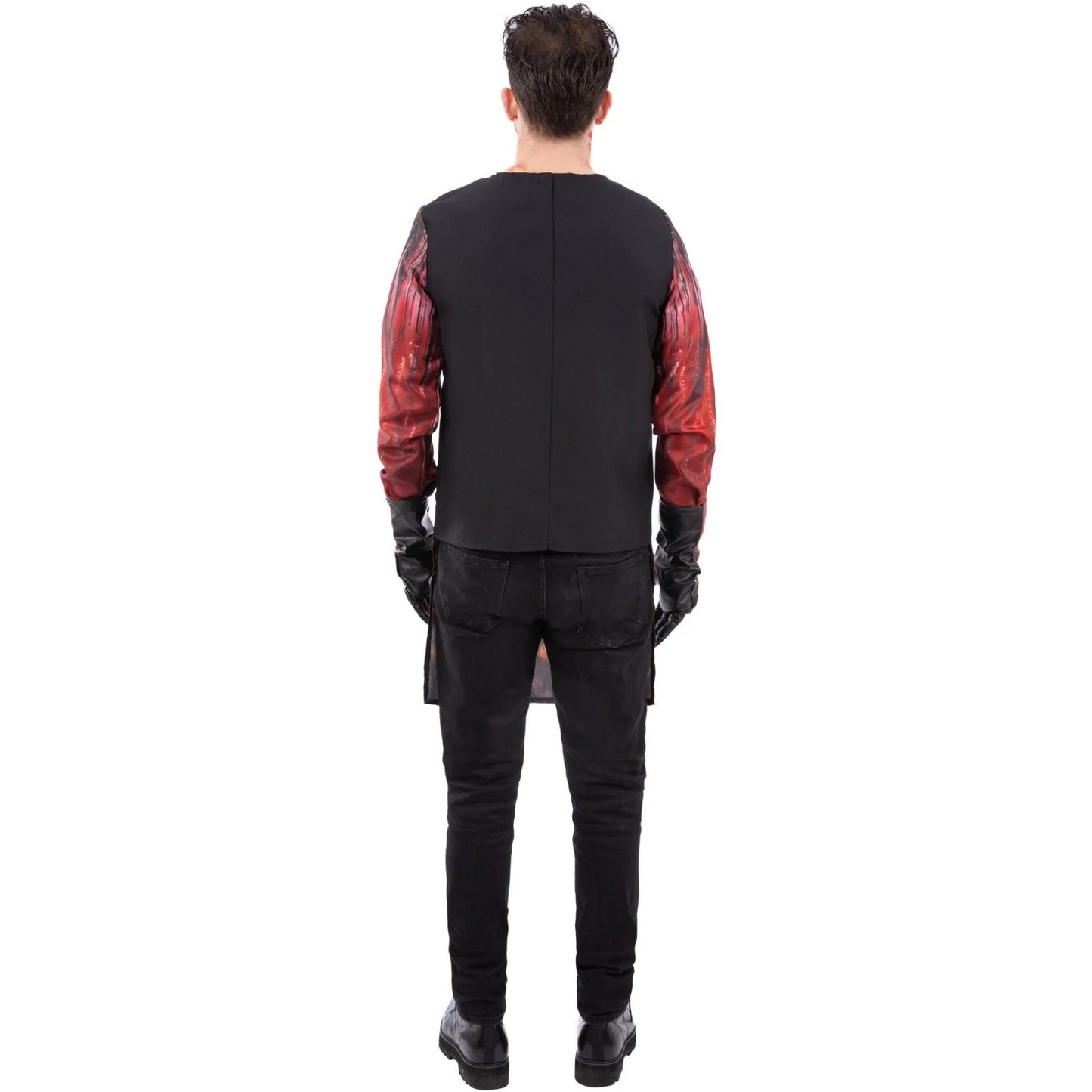 Brown-Red-Black - Back - Smiffys Unisex Adult Massacre Costume Set