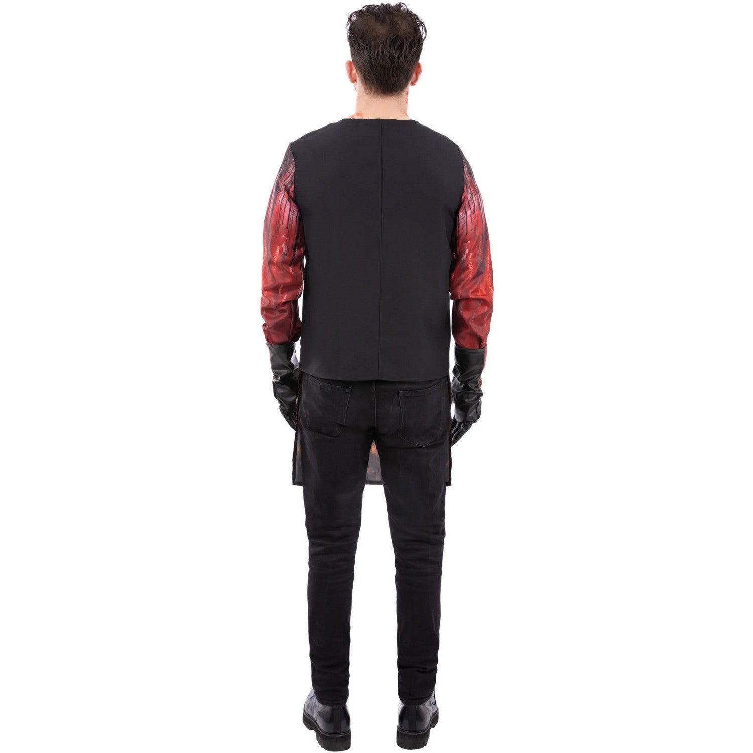 Brown-Red-Black - Back - Smiffys Unisex Adult Massacre Costume Set