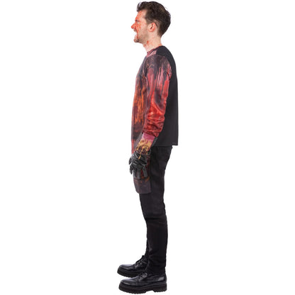 Brown-Red-Black - Side - Smiffys Unisex Adult Massacre Costume Set