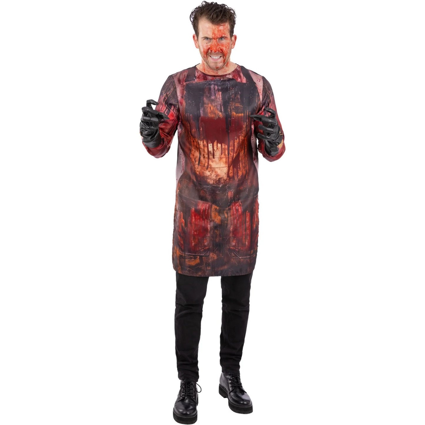 Brown-Red-Black - Lifestyle - Smiffys Unisex Adult Massacre Costume Set