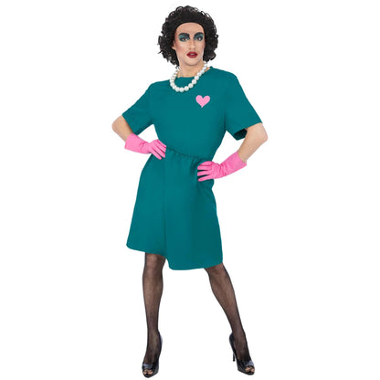 Green-Pink-White - Front - The Rocky Horror Picture Show Unisex Adult Frank-N-Furter Surgeon Costume Set