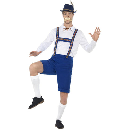 Blue-White - Lifestyle - Smiffys Mens Bavarian Costume
