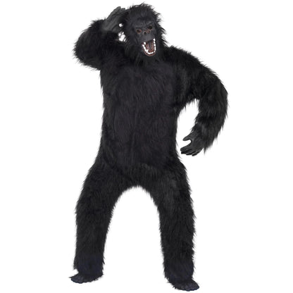 Black - Back - Smiffys Mens Gorilla Costume Set