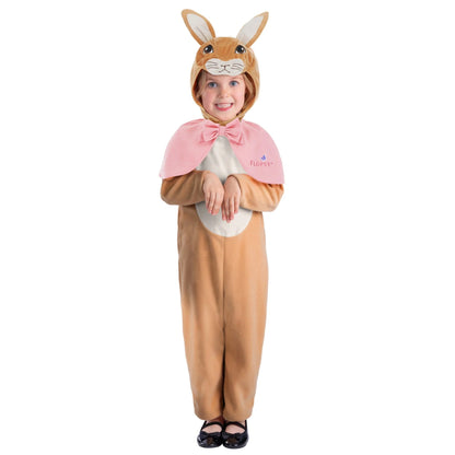 Brown-White-Pink - Front - Peter Rabbit Childrens-Kids Flopsy Classic Costume