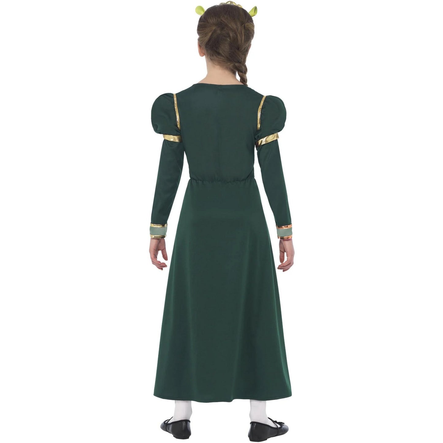 Dark Green - Back - Shrek Girls Fiona Princess Costume Set
