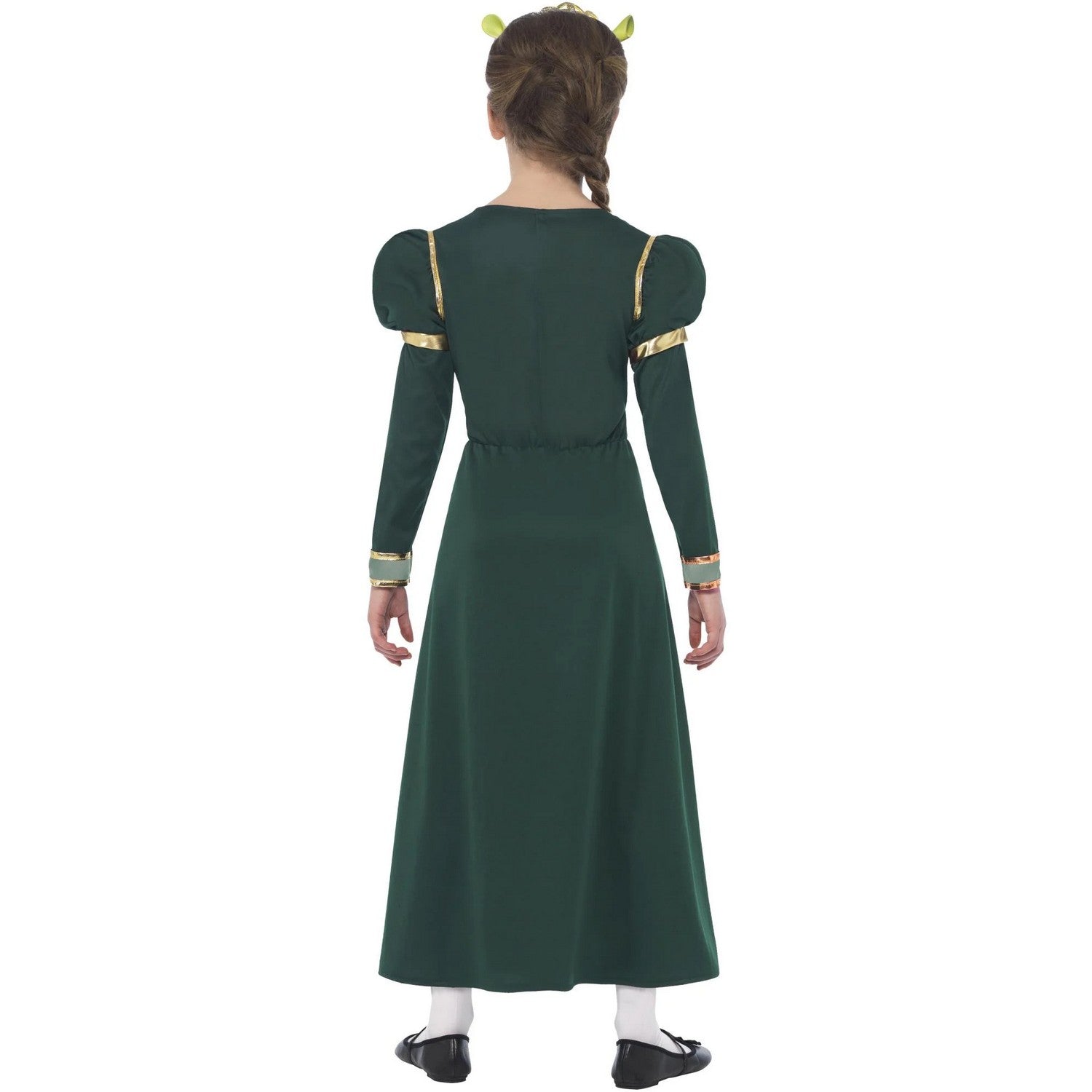 Dark Green - Back - Shrek Girls Fiona Princess Costume Set
