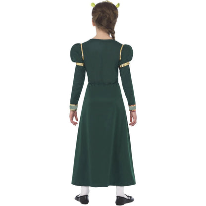 Dark Green - Back - Shrek Girls Fiona Princess Costume Set
