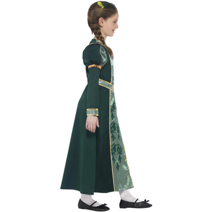 Dark Green - Side - Shrek Girls Fiona Princess Costume Set