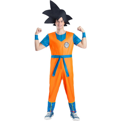 Orange-Blue-Black - Side - Dragon Ball Z Mens Goku Costume Set
