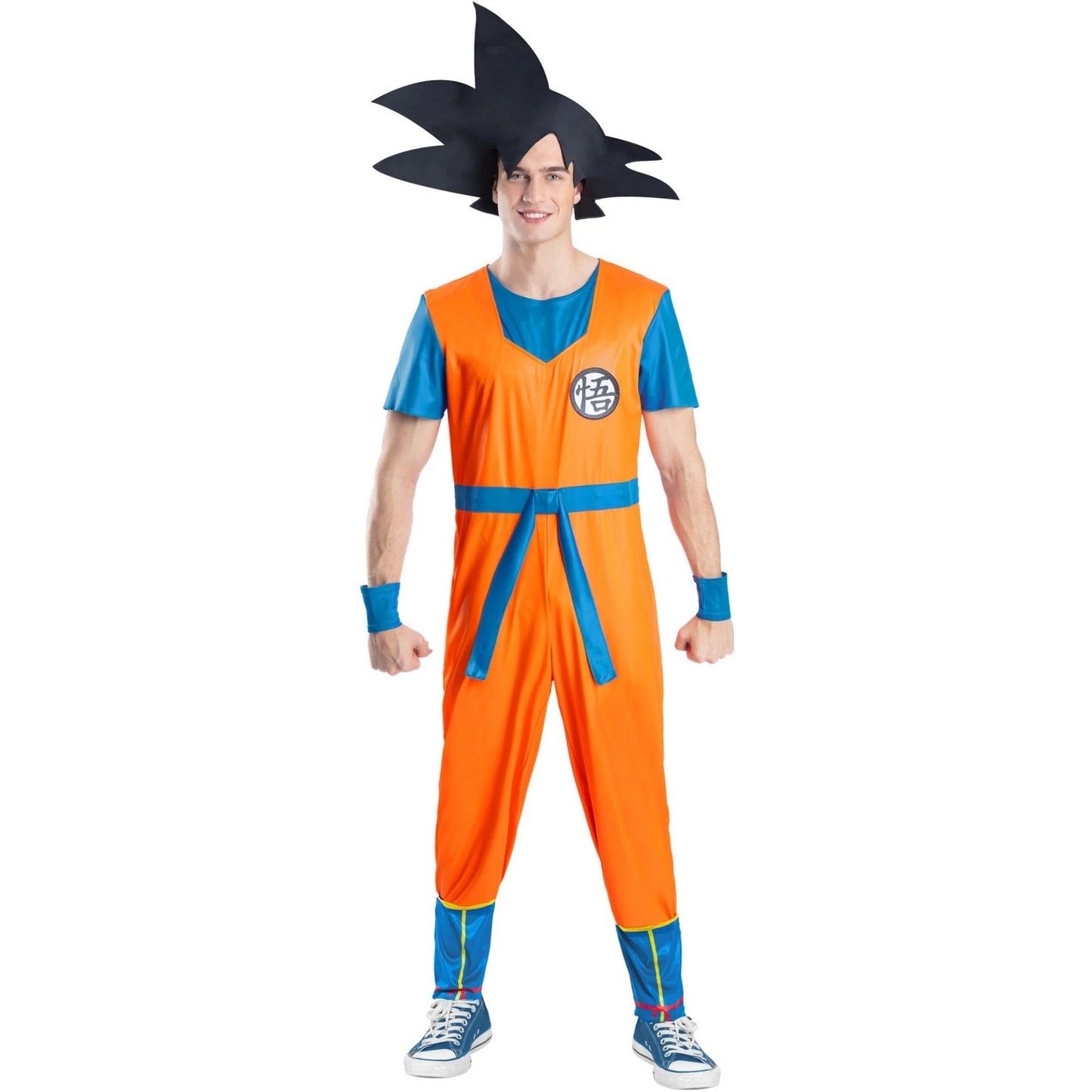 Orange-Blue-Black - Front - Dragon Ball Z Mens Goku Costume Set