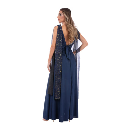 Navy - Back - Fever Womens-Ladies All Seeing Eye Costume