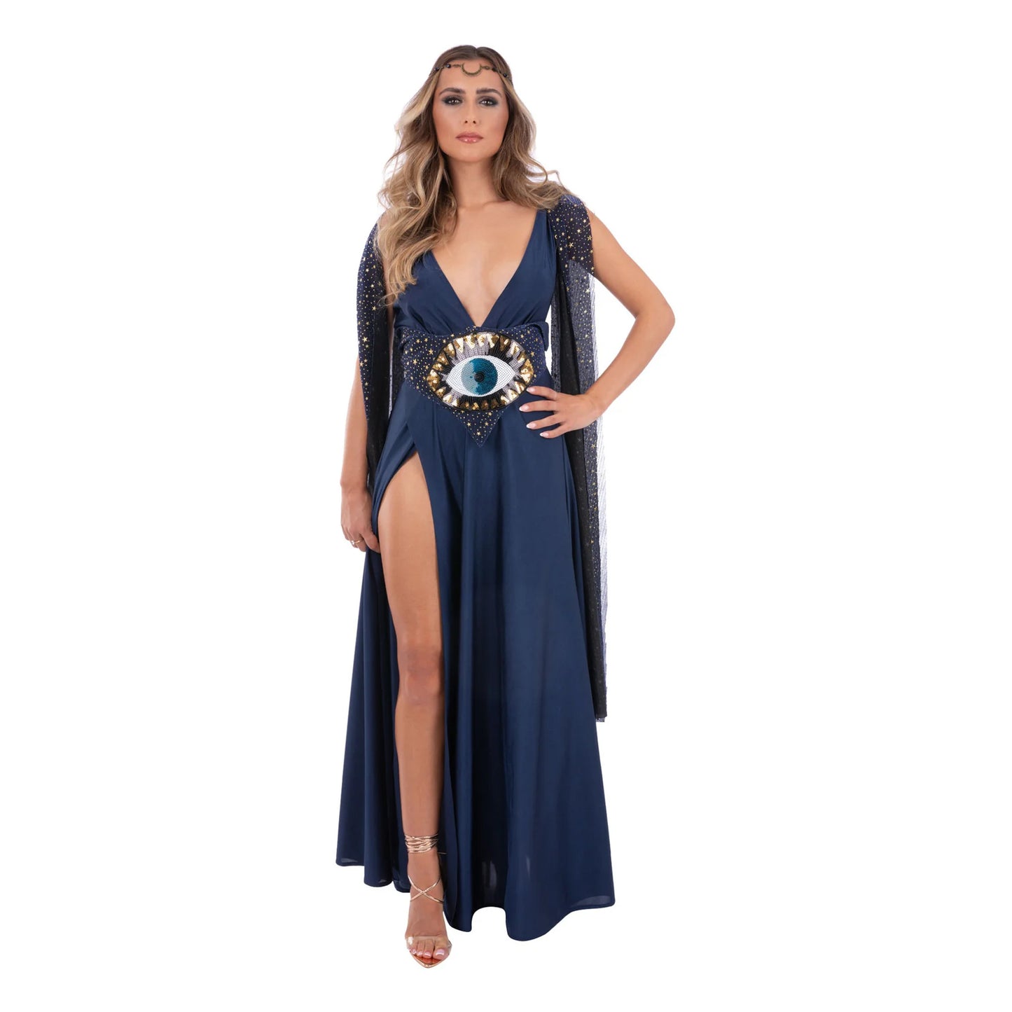 Navy - Front - Fever Womens-Ladies All Seeing Eye Costume