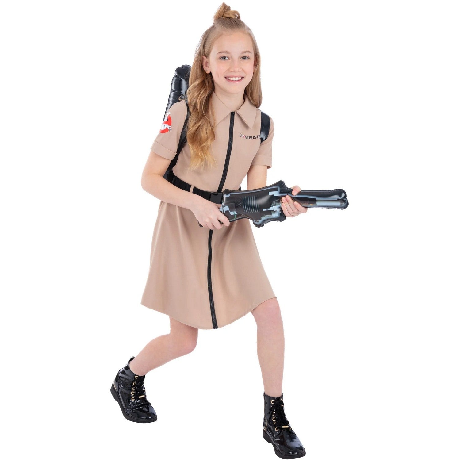Beige - Back - Ghostbusters Girls Costume Dress