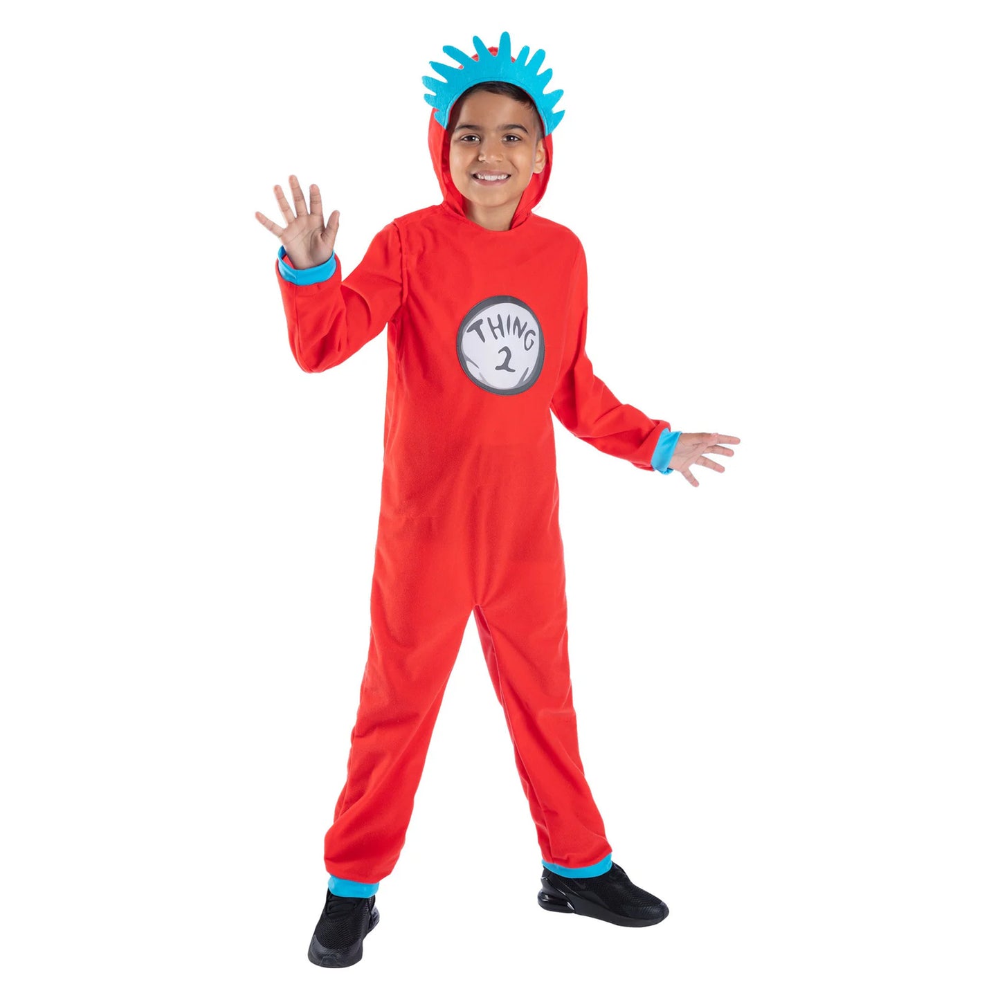 Red-Blue - Lifestyle - The Cat In The Hat Childrens-Kids Dr Seuss Thing 1 & Thing 2 Costume
