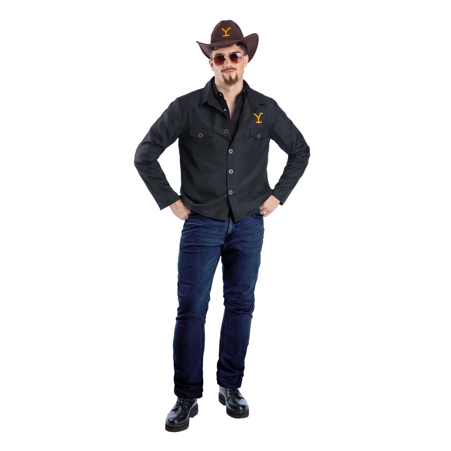 Multicoloured - Front - Yellowstone Mens Rip Wheeler Costume Set
