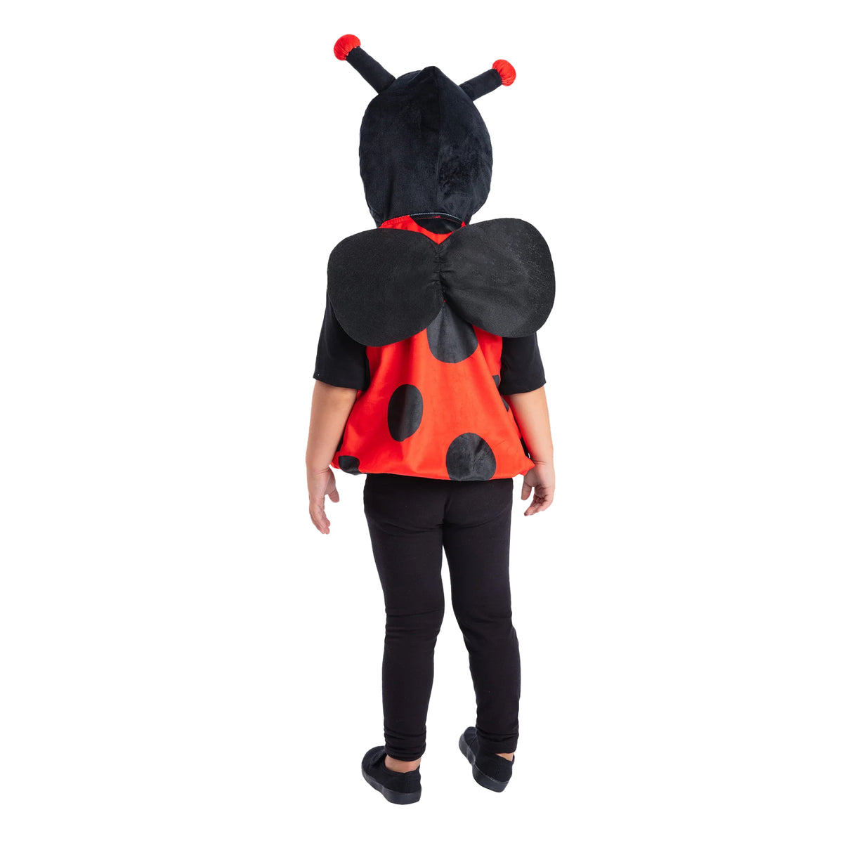 Red-Black - Back - Smiffys Childrens-Kids Ladybird Costume