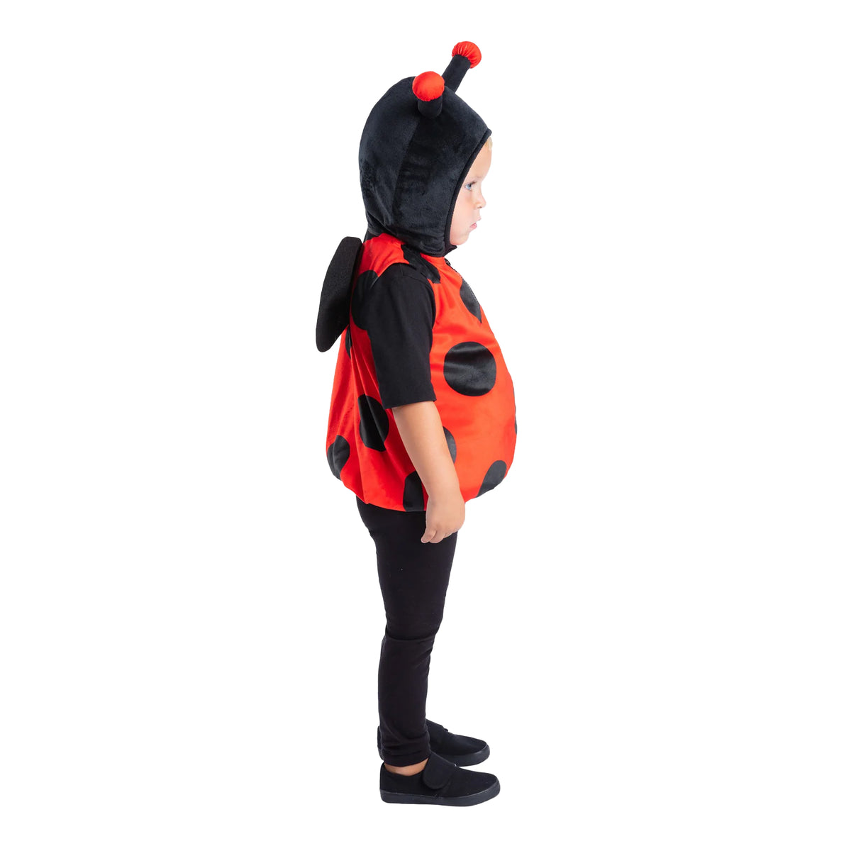 Red-Black - Side - Smiffys Childrens-Kids Ladybird Costume