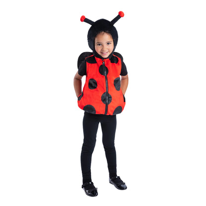 Red-Black - Front - Smiffys Childrens-Kids Ladybird Costume
