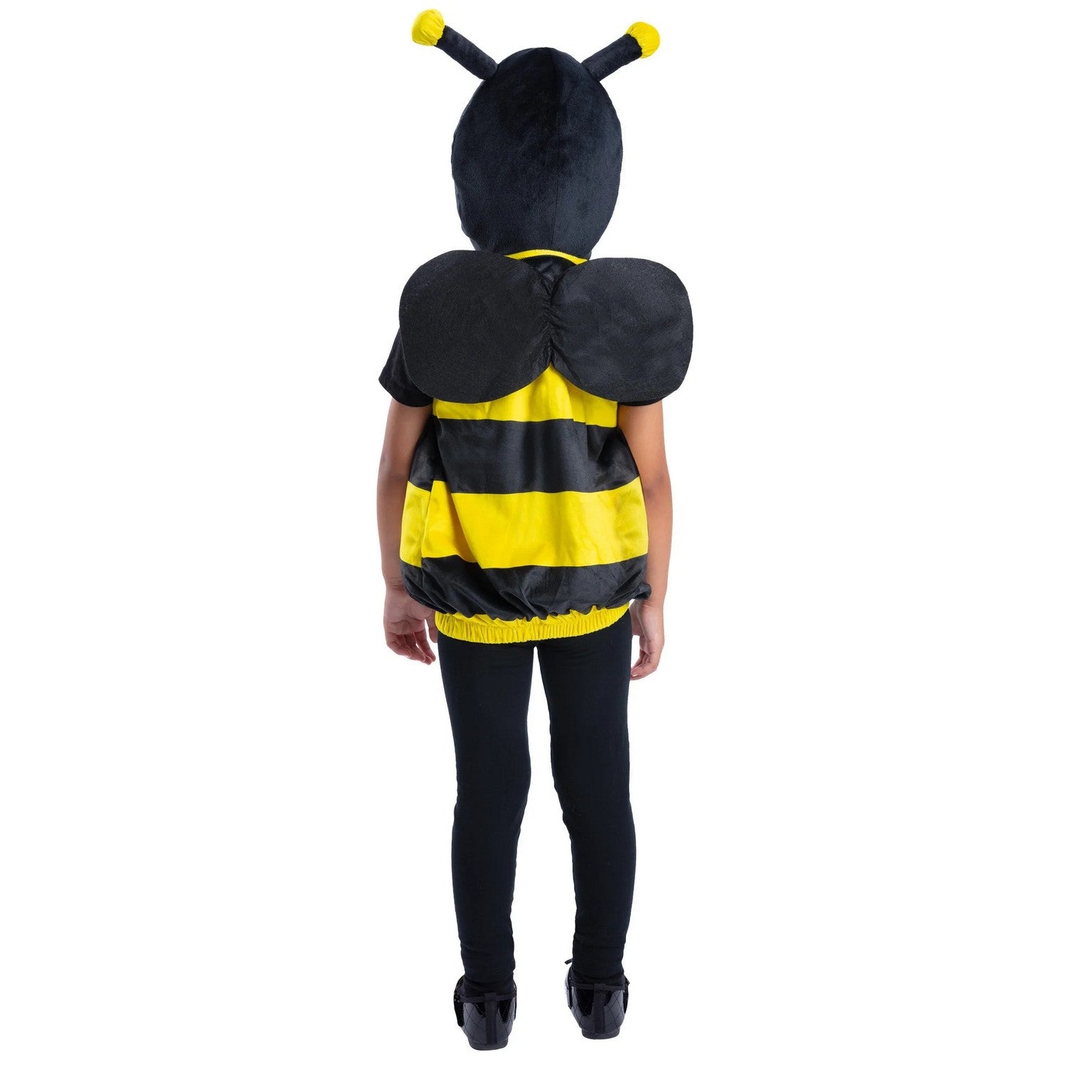 Yellow-Black - Back - Smiffys Childrens-Kids Bumblebee Costume