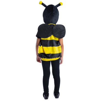 Yellow-Black - Back - Smiffys Childrens-Kids Bumblebee Costume