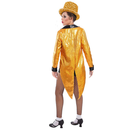 Gold - Back - The Rocky Horror Picture Show Unisex Adult Columbia Costume Set