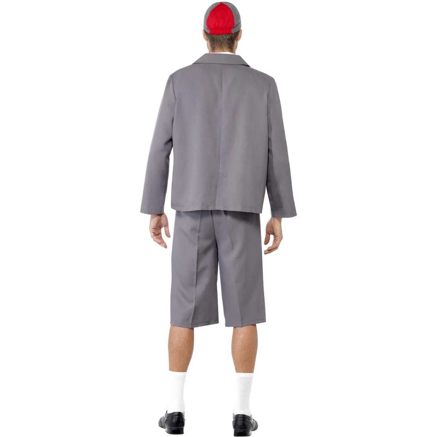 Grey - Back - Smiffys Mens Schoolboy Costume Set