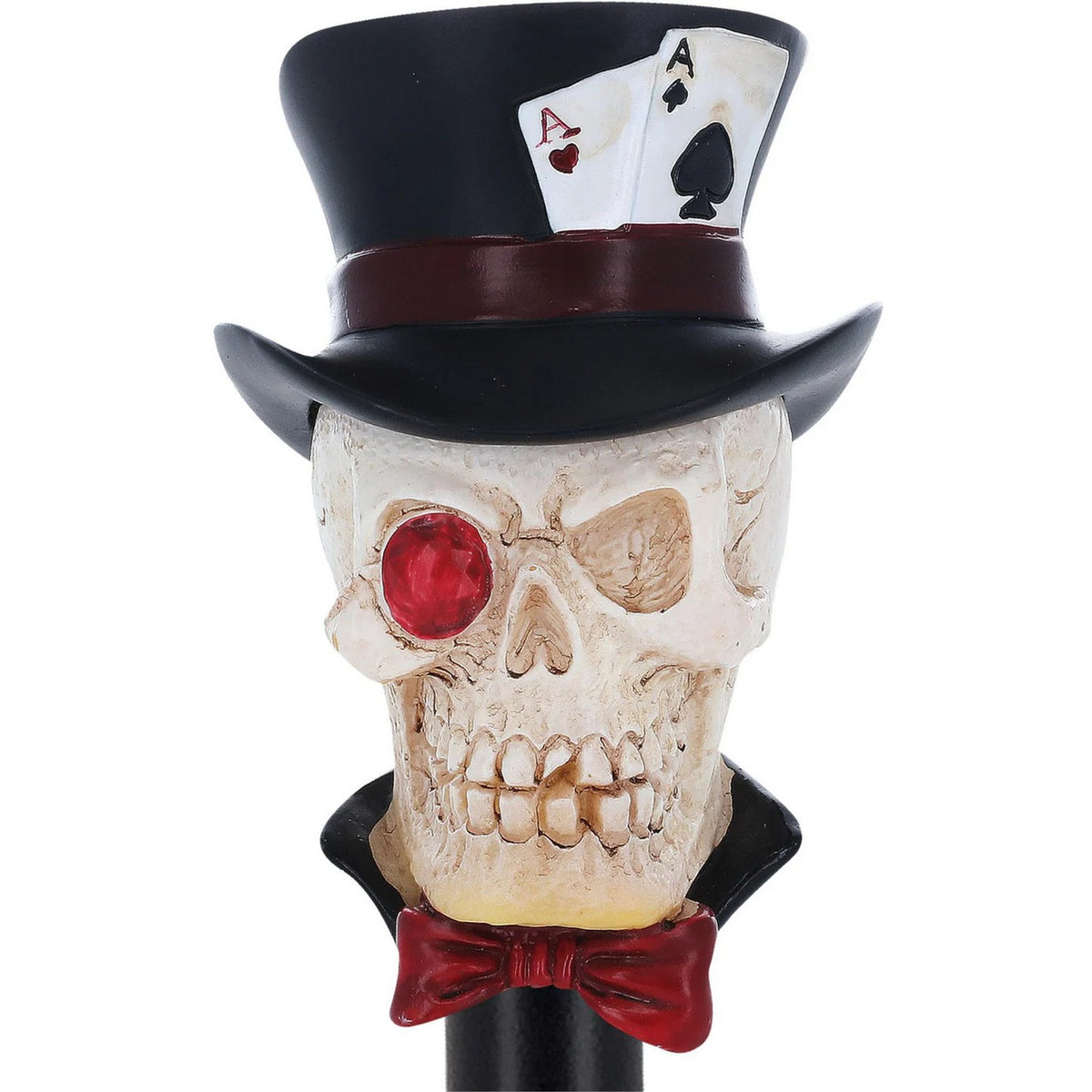 Black - Back - Smiffys Voodoo Skull Cane