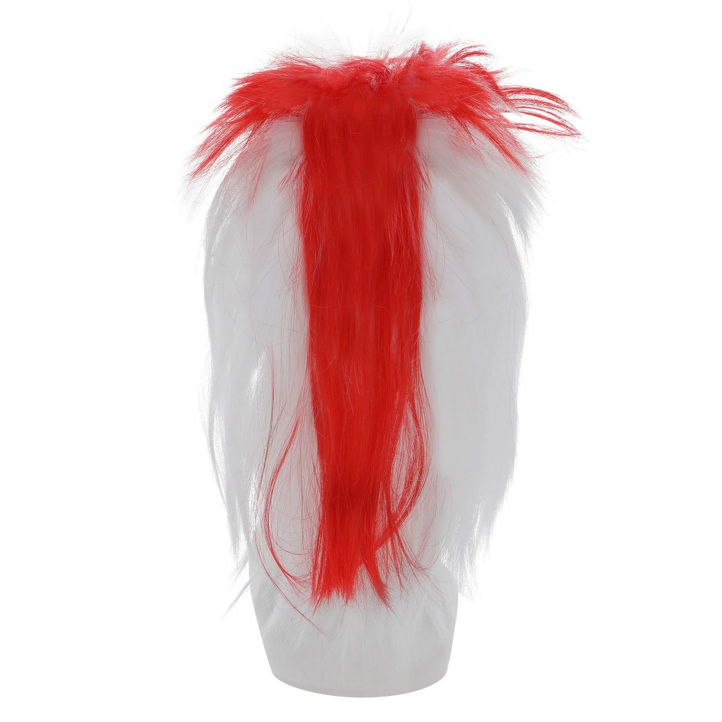 Red-White - Side - Smiffys Unisex Adult England Wig
