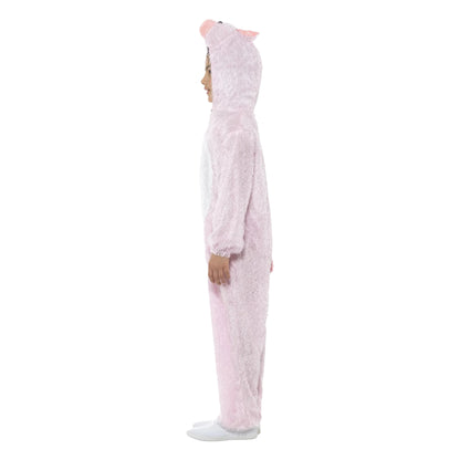 Pink - Side - Smiffys Childrens-Kids Pig Costume